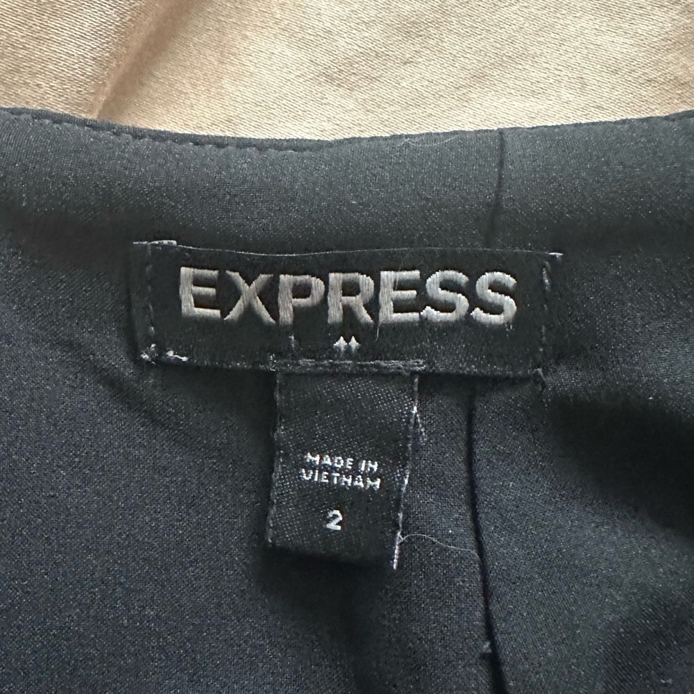 Express Black Pencil Mini Skirt - Picture 3 of 3